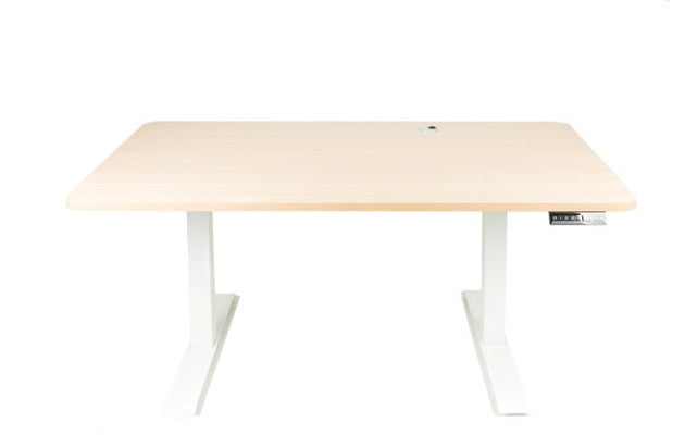 EFFYDESK Business Standing Desk (SM) - Wood on White